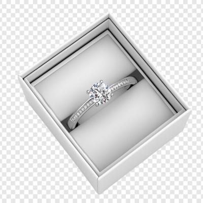 Diamond Engagement Ring in a White Box – Free to Download