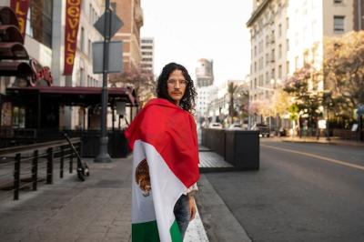 Man Wearing Mexican Flag Medium Shot – Free Download