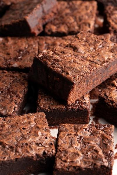 High Angle View of Delicious Brownies – Free Stock Photo for Download