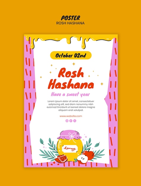 Rosh Hashanah Template Design – Free Download