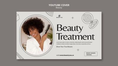 Hand Drawn Beauty Concept YouTube Cover – Free Download, Free Stock Photo