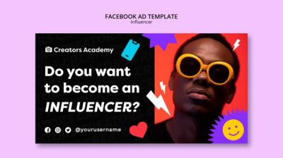 Facebook Template for Influencer Careers – Free Download