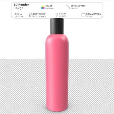 Cosmetic Bottle 3D Modeling PSD – Free Download