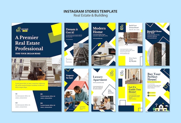 Real Estate Instagram Stories Template for Free Download