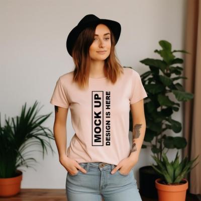 Stylish Pink T-Shirt and Sweatshirt Mockups for Women – Free Download