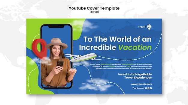 Flat Design Travel Agency Template – Free Download