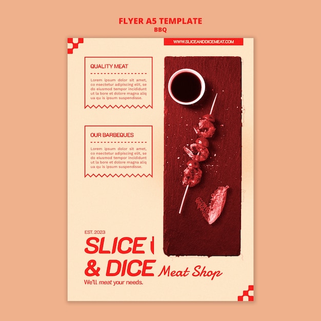 Delicious BBQ Poster Template – Free Download