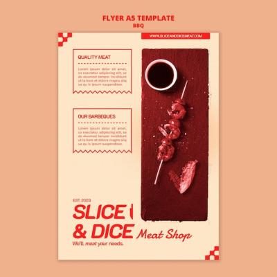 Delicious BBQ Poster Template – Free Download