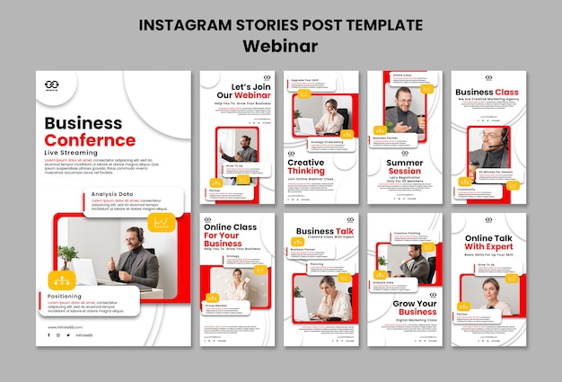 Webinar Learning Concept Instagram Stories – Free Download