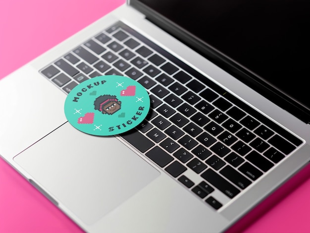 Pixelation Sticker Mockup – Free Download for Stunning Visuals