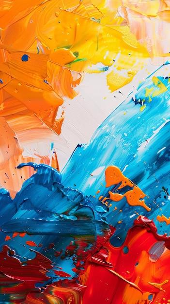 Vibrant Canvas of Abstract Color Explosions – Download Free Stock Photo