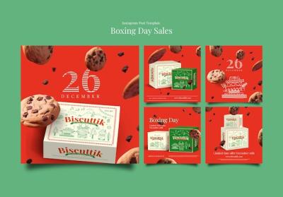 Boxing Day Sales Template Design – Free to Download