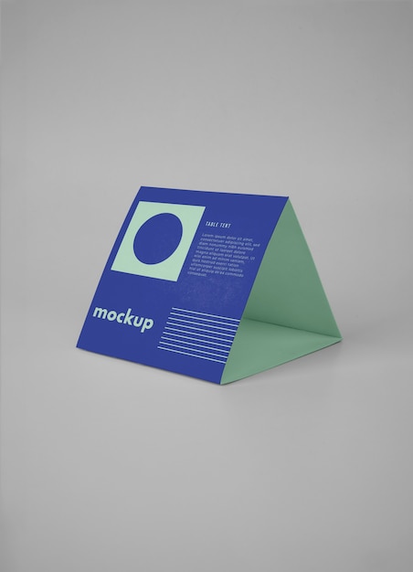 Paper Table Tent Flyer Mockup – Free Download