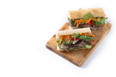 Delicious Vietnamese Banh Mi Sandwich – Free Stock Photo for Download