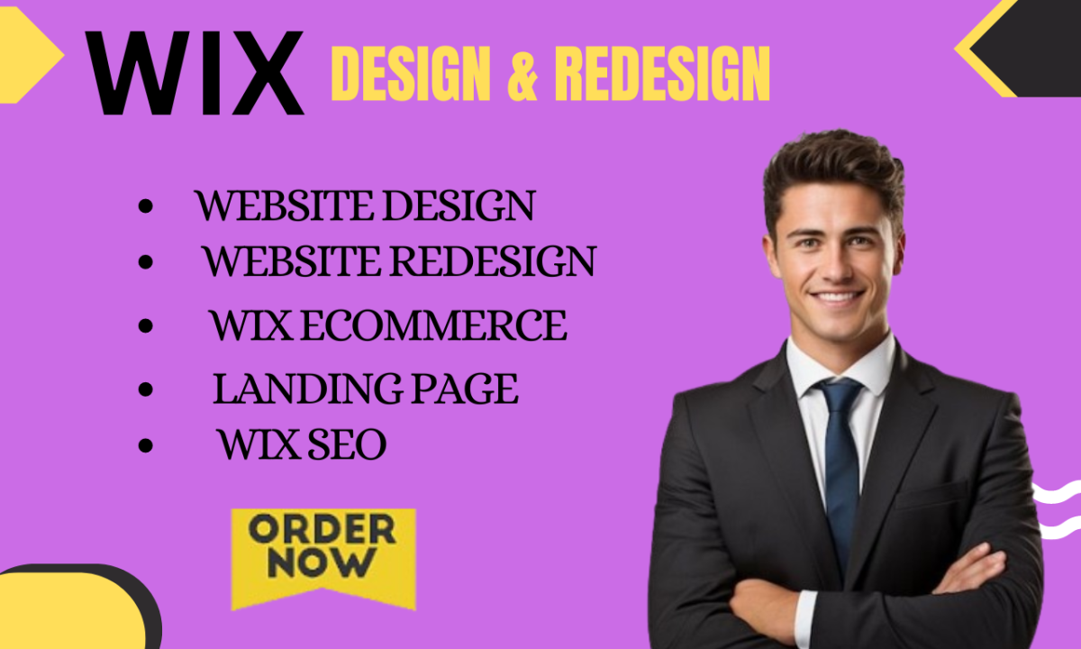 I will create wix website design, redesign wix website
