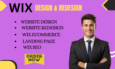 I will create wix website design, redesign wix website