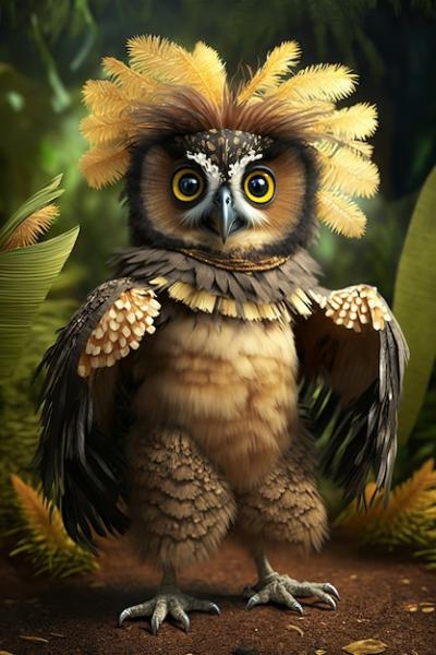 Owl Dancing in the Forest – Free Stock Photo for Download