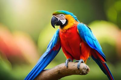 A Parrot on a Branch – Free Download, Free Stock Photo