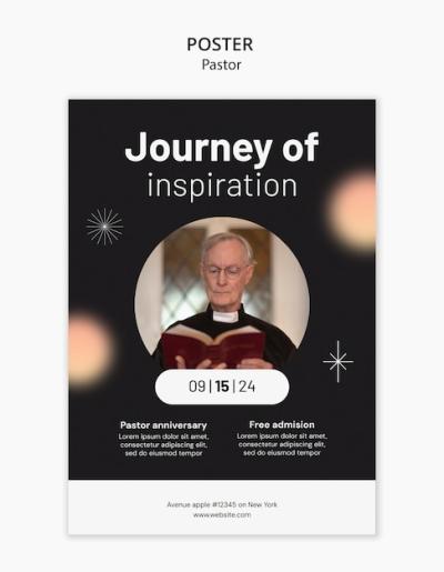 Inspiring Pastor Leadership Template – Free Stock Photo for Download