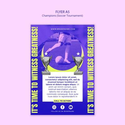 Soccer Tournament Template Design – Free Download