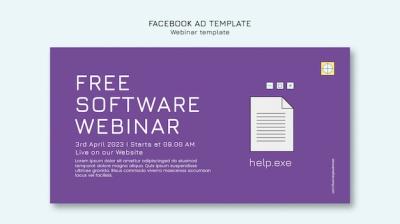 Flat Design Webinar Template – Free Download