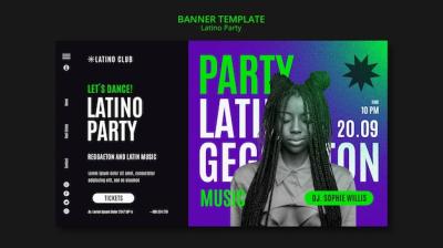 Latino Party Landing Page Template – Free Download