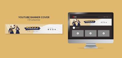 Graduation Day YouTube Banner Template – Free Download