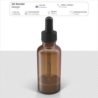3D Modeling PSD File of Medicine Dropper and Bottle – Free Download