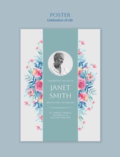 Celebration of Life Template Design – Free Download