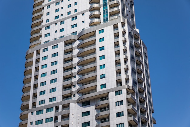 Close Up of Futuristic Skyscraper City Landscape – Free Download