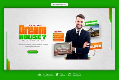 Real Estate House Property Web Banner Template â Free Download