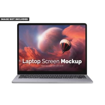 A Laptop Displaying a Hot Air Balloon – Free Stock Photo for Download