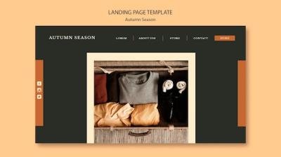 Autumn Concept Landing Page Template – Free Download