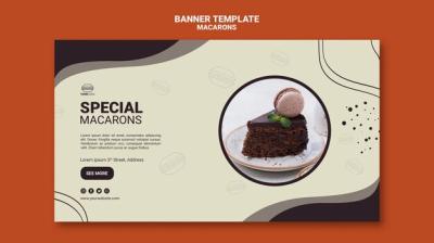 Macarons Banner Template – Free Download, Free Stock Photo