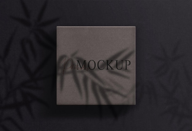 Box Embossed Mockup – Free Download