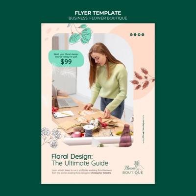 Flower Shop Flyer Template – Free Download