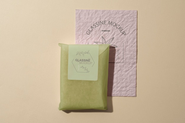 Glassine Material Bag Mock-Up Design – Free Download