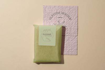 Glassine Material Bag Mock-Up Design – Free Download
