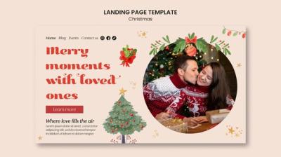 Christmas Celebration Landing Page – Free Download