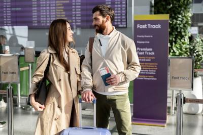 Smiling Couple on a Travel Adventure – Free Stock Photo, Download for Free