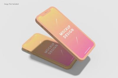Mobile Phone Clay Mockup – Free Download