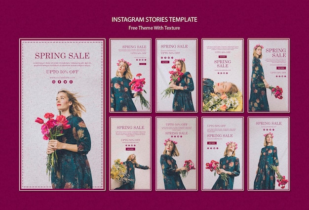 Spring Sale Instagram Stories Template for Free Download