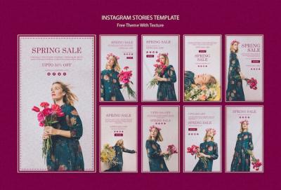 Spring Sale Instagram Stories Template for Free Download