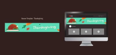 Thanksgiving Celebration YouTube Banner – Free Download