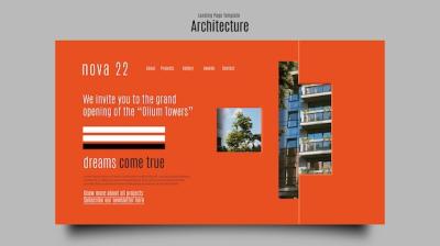 Flat Design Architecture Template – Free Download