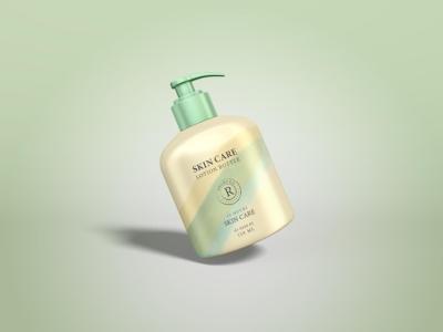 Cosmetic Cream Pump Bottle Packaging Mockup – Free to Download