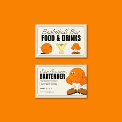 Sport Workout Business Card Template – Free Download