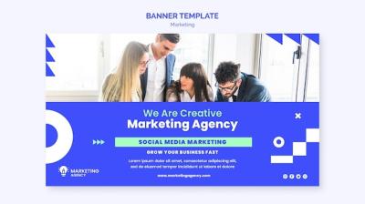 Marketing Agency Banner Template – Free Download