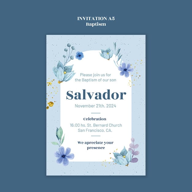 Baptism Celebration Template – Free Stock Photo for Download