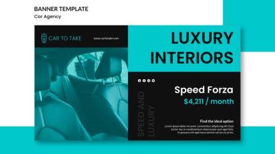 Car Agency Ad Banner Template – Free Download
